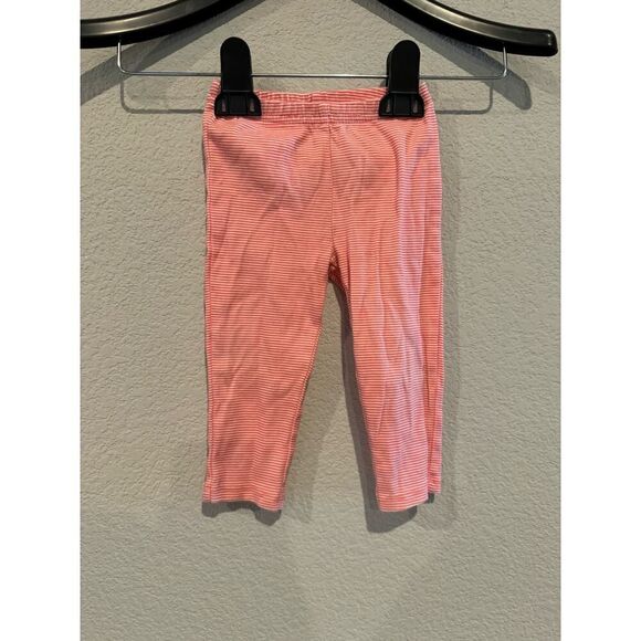 Carter's Baby Size 12 Months Soft Stretchy Striped Leggings Orange‎ - Picture 1 of 3